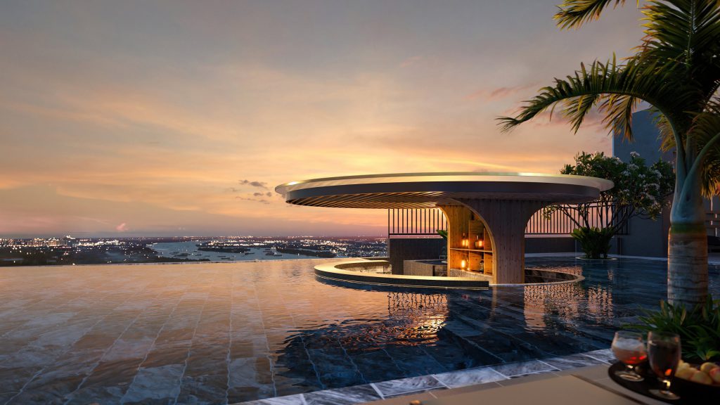 Pool bar & sky bar